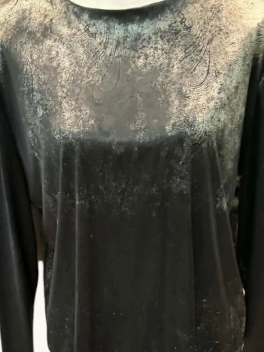 DINA ARIEL Vintage Black Long Sleeve Top - Picture 5 of 6
